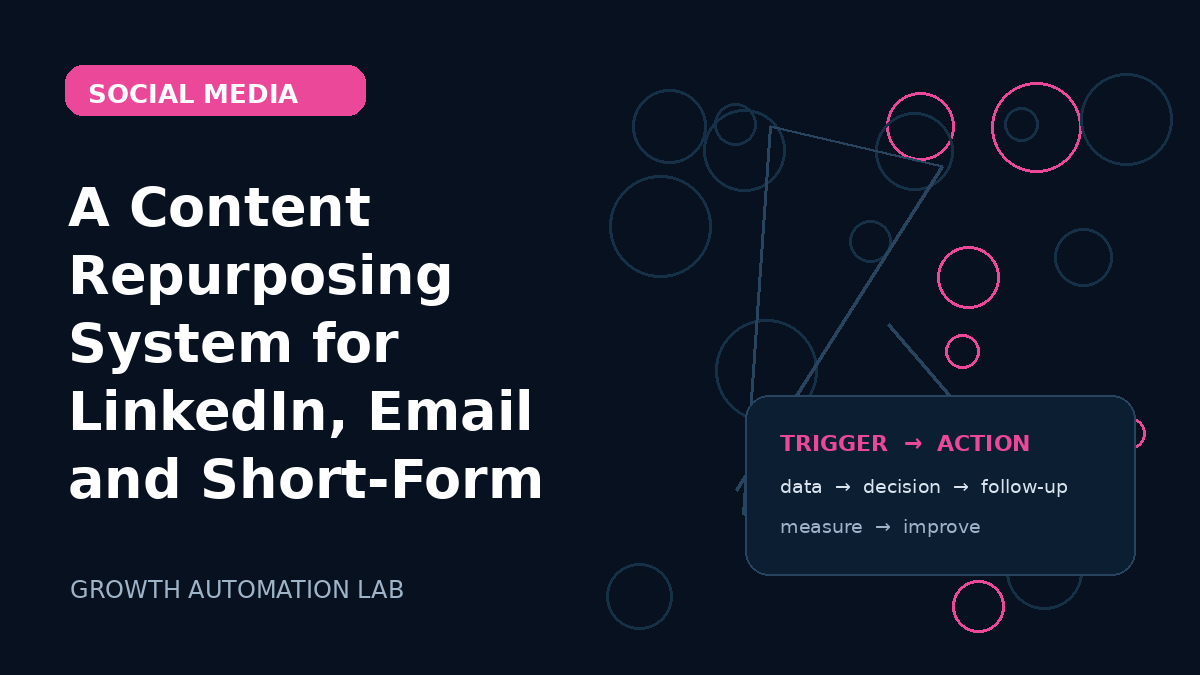 A Content Repurposing System for LinkedIn, Email and Short-Form Video