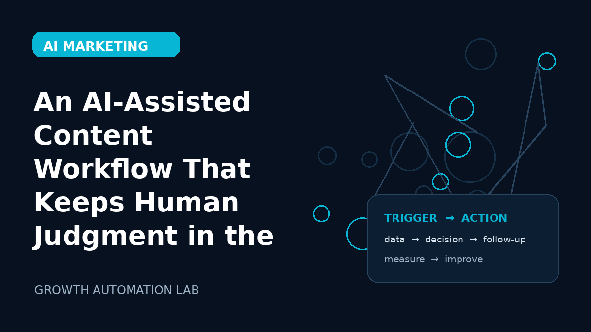 An AI-Assisted Content Workflow That Keeps Human Judgment in the Loop