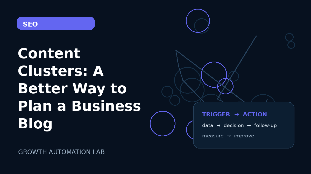 Content Clusters: A Better Way to Plan a Business Blog