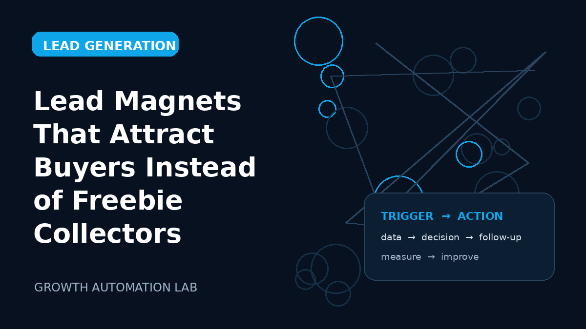Lead Magnets That Attract Buyers Instead of Freebie Collectors
