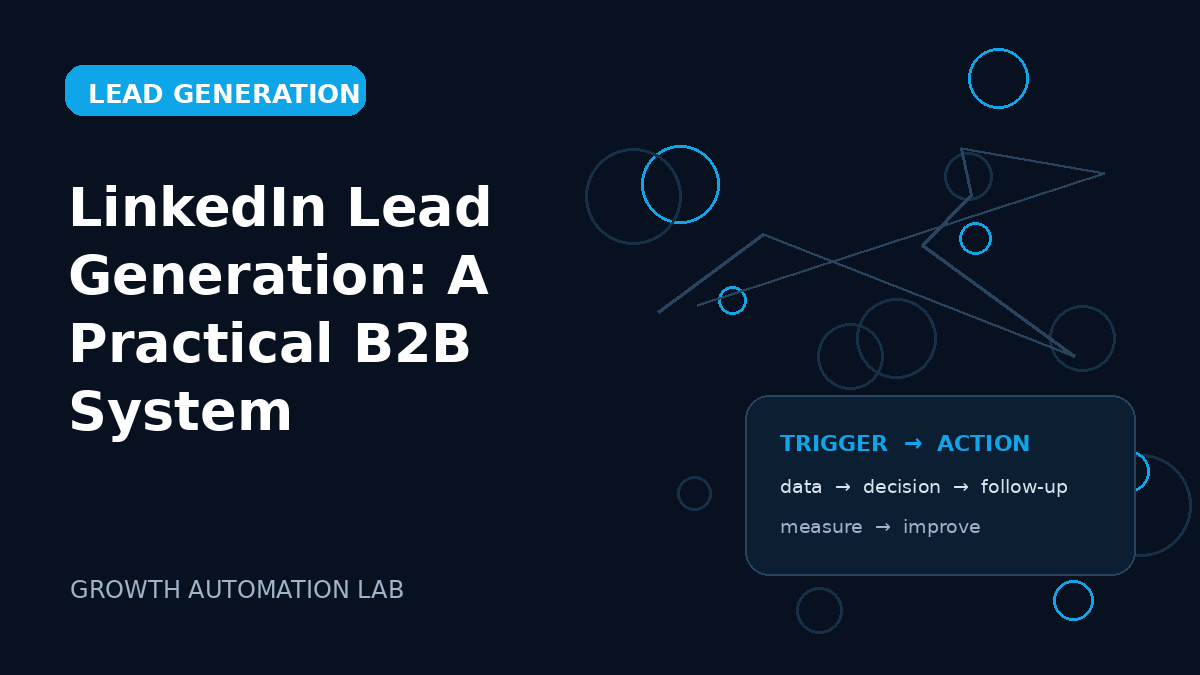 LinkedIn Lead Generation: A Practical B2B System