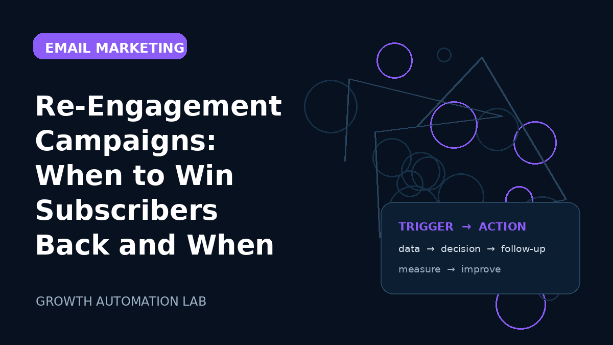 Re-Engagement Campaigns: When to Win Subscribers Back and When to Let Go