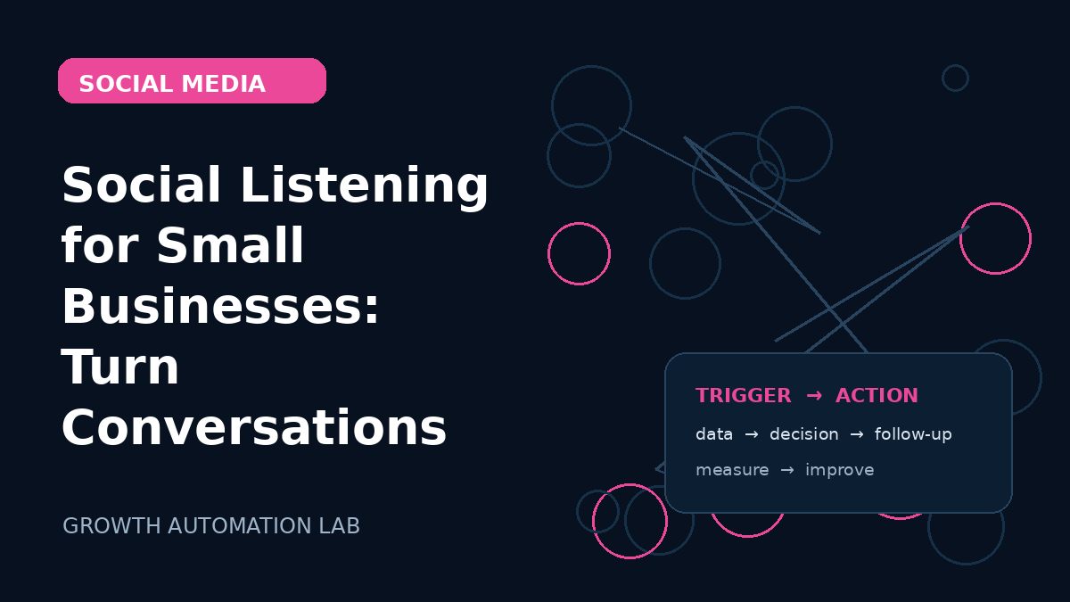 Social Listening for Small Businesses: Turn Conversations Into Useful Signals